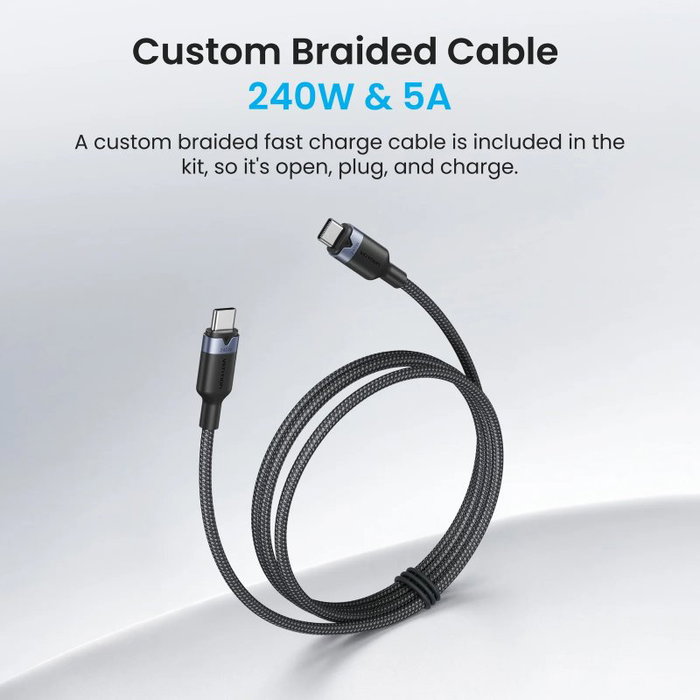 Vention Cargador de Pared GaN 5.0 140W 3xUSB-C + 1xUSB-A con Cable USB-C 240W